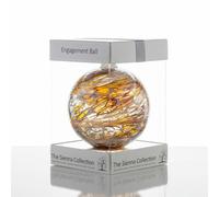 Sienna Glass Engagement Gift Friendship Ball - Pastel Gold