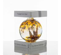 Sienna Glass Engagement Gift Spirit Ball - Pastel Gold