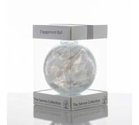 Sienna Glass Engagement Gift Spirit Ball - White