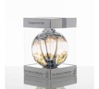 Sienna Glass Engagement Gift Spirit Ball White White