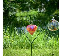 Sienna Glass Garden Display Stand - Heart Shaped