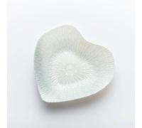 Sienna Glass Glass Bowl Heart Design Silver Silver