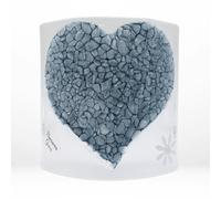 Sienna Glass Glass Curve - Heart Shape in Grey (Handmade Decorative Ornament)