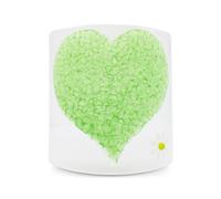 Sienna Glass Glass Curve - Heart Shape in Lime (Handmade Decorative Ornament)