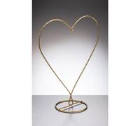 Sienna Glass Gold Heart Shaped Display Stand