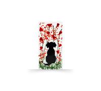 Sienna Glass Handmade Fused Glass - Tea Light Holder - Dog - Poppy Multi