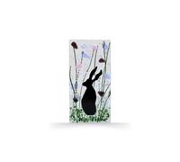 Sienna Glass Handmade Fused Glass - Tea Light Holder - Hare - Violet Sienna Glass Multicolor