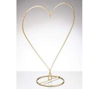 Sienna Glass Heart Shaped Display Stand Gold