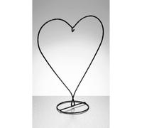 Sienna Glass Black Heart Shaped Display Stand