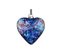 Sienna Glass HR8PUBL Friendship Heart, Purple and Blue, Small