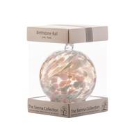 Birthstone Ball June Pearl Sienna Glass Pale Pink One Size