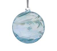 Sienna Glass BB10MAR March Birthstone Friendship Ball, Aquamarine