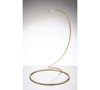 Sienna Glass Gold metal ornament stand large