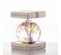 Sienna Glass Mother's Day 10cm Spirit Ball - Multicoloured Pink