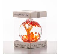 Mother's Day 10cm Spirit Ball - Red Sienna Glass Dark Red One Size