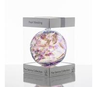 Sienna Glass 10cm Friendship Ball 30th Wedding Anniversary Pearl