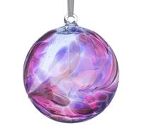 Sienna Glass Personalised Friendship Ball - Custom Glass Keepsake - Amethyst