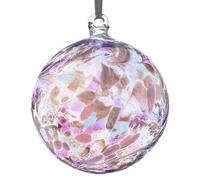 Sienna Glass Personalised Friendship Ball - Custom Glass Keepsake - Pearl