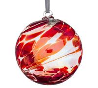 Sienna Glass Personalised Friendship Ball - Custom Glass Keepsake - Ruby