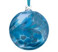 Sienna Glass Personalised Friendship Ball - Custom Glass Keepsake - Turquoise