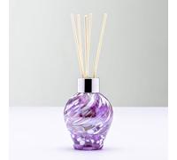 Sienna Glass Reed Diffuser - Handblown Classic Violet - Gift-Boxed Aromatherapy Diffuser for Home Décor, Women & Special Occasions - Artisan Glass Ornament by Aspire Art Glass