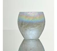 Sienna Glass Self Watering Glass Plant Pot - White (Modern Indoor Planter)