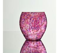 Sienna Glass Self Watering Plant Pot - Pink & Purple (Modern Indoor Planter)