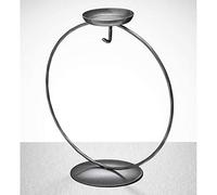 Sienna Glass Silver Circular Tea Light