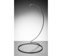 Sienna Glass Silver Metal Ornament Stand Large Silver