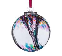 Sienna Glass Spirit Ball, Multi-Colour Turquoise, 11 x 11 x 14 cm