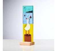 Sienna Glass Standing Decorative Seagull Plaque Multi One Size