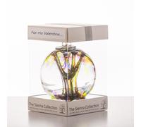 Sienna Glass Valentine's Day Gift 10cm Spirit Ball - Purple, Green & Blue