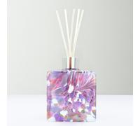 Sienna Glass Violet Square Reed Diffuser - Handcrafted Glass Bottle (No Oil)