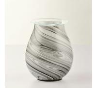 Sienna Glass Wax Melt Warmer - Black & White