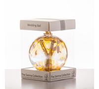Sienna Glass Wedding Gift Spirit Ball - Pastel Gold