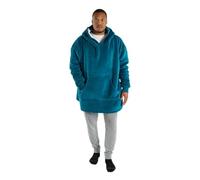 Sienna Hoodie Blanket, Birthday Gifts for Women Super Soft Sherpa Fleece Warm Comfy Cosy Oversized Wearable Blanket Sweatshirt for Adults Women Men Boys Kids Big Pocket, Teal