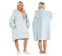 Sienna Hoodie Blanket, Mothers Day Gifts Ultra Soft Sherpa Fleece Warm Comfy Cosy Oversized Wearable Giant Sweatshirt Throw for Women Girls Adults Men Boys Kids Big Pocket - One Size