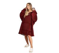 Sienna Hoodie Blanket, Mothers Day Gifts Ultra Soft Sherpa Fleece Warm Comfy Cosy Oversized Wearable Giant Sweatshirt Throw for Women Girls Adults Men Boys Kids Big Pocket - One Size
