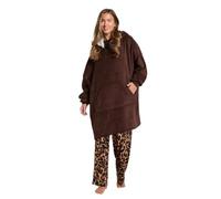 Sienna Hoodie Blanket, Mothers Day Gifts Ultra Soft Sherpa Fleece Warm Comfy Cosy Oversized Wearable Giant Sweatshirt Throw for Women Girls Adults Men Boys Kids Big Pocket - One Size