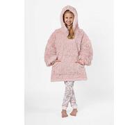 Sienna Kids Fluffy Hooded Fleece Blanket Blush