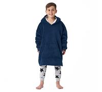 Sienna Kids Hoodie Blanket Oversized Ultra Soft Plush Sherpa Fleece Wearable Warm Throw Blanket Cosy Sweatshirts Hooded Jumper, One Size