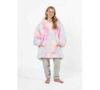Sienna Kids Tie Dye Fluffy Hoodie Blanket Multi