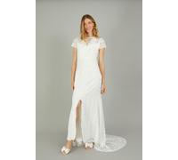 'Sienna' Lace Bridal Maxi Dress Monsoon Ivory 10