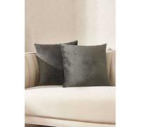 Sienna Matte Velvet 45x45cm Cushion Covers Charcoal