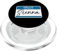 Sienna Name Tag Personalized Women Girl Hello Introduction PopSockets PopGrip for MagSafe