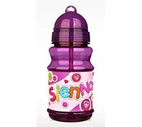 SIENNA PERSONALISED HANDY FLIP TOP BOTTLE BPA FREE LID SEALS THE STRAW SO PERFECT FOR LUNCH BAGS 16CM HEIGHT - PLEASE NOTE BOTTLE NAMES CAN NOT BE CHANGED THE NAME YOU WILL RECEIVE IS IN THE TITLE