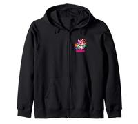 Sienna Personalized Name Colorful Unicorn Women Girls Zip Hoodie