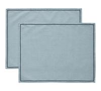 Sienna Placemat 35x45 Set of 2 Dusty Blue