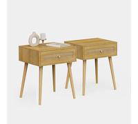 Sienna Rattan Bedside Tables Set of 2