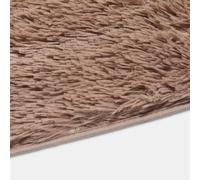 Sienna Rugs Living Room Fluffy Shaggy Small Rug Non Slip, Mocha 80 x 150cm